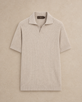 Mecenate Light Brown Linen Polo