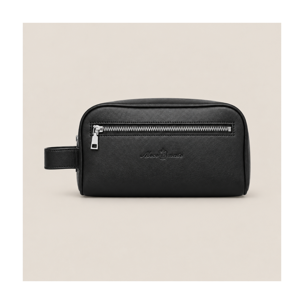 Mecenate Leather Toiletry Bag